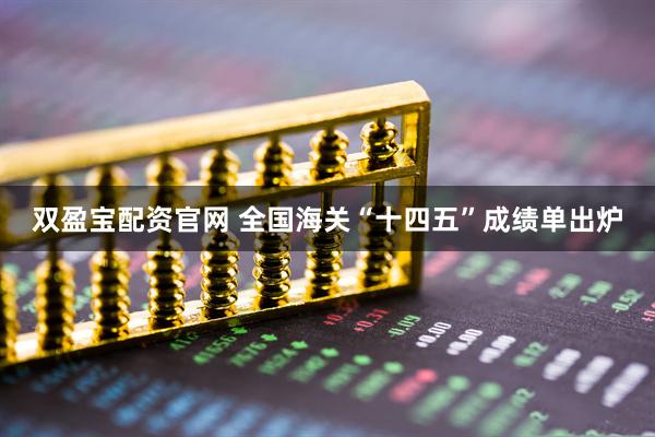 双盈宝配资官网 全国海关“十四五”成绩单出炉